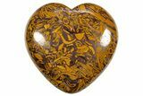 1.7" Polished Miriam Jasper (Calligraphy Stone) Hearts - Photo 3